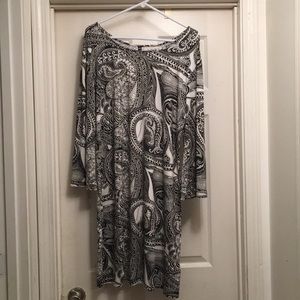 🍒Black and white 2X dress